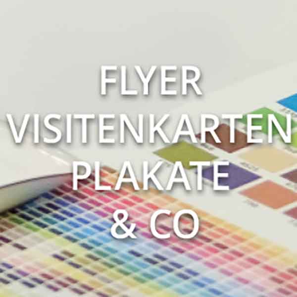 Visitenkarten Flyer Plakate