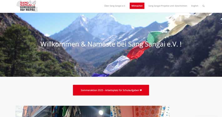 Homepage für eine Stiftung erstellen Webdesigner